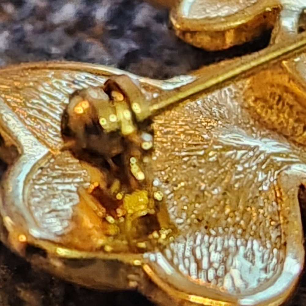 Christian Dior Vintage Gold Leaf Brooch Grosse - Picture 10 of 15